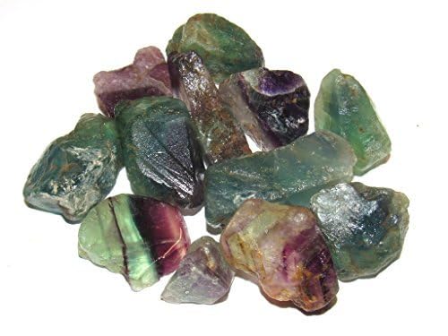 Zentron Crystal Collection iridescent fluorite rough pieces for display and crafting.