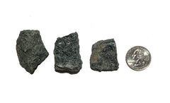Zentron Crystal Collection rough black rutile suitable for tumbling and lapidary work.