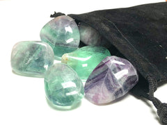 Zentron Crystal Collection large fluorite pieces with color banding for jewelry making