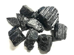 Zentron Crystal Collection rough black tourmaline stones for cabbing
