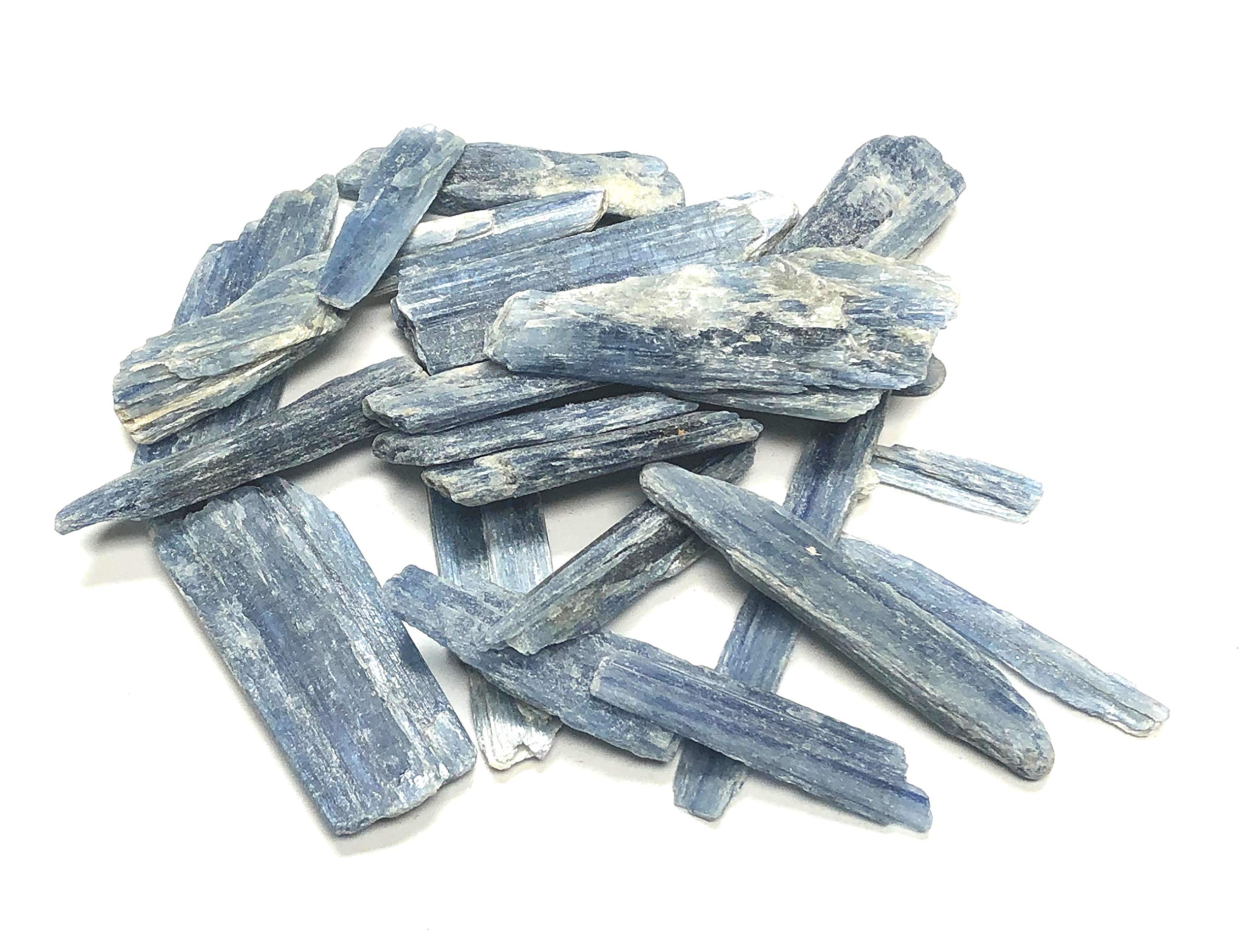 Zentron Crystal Collection blue kyanite stones in velvet bag for safe storage
