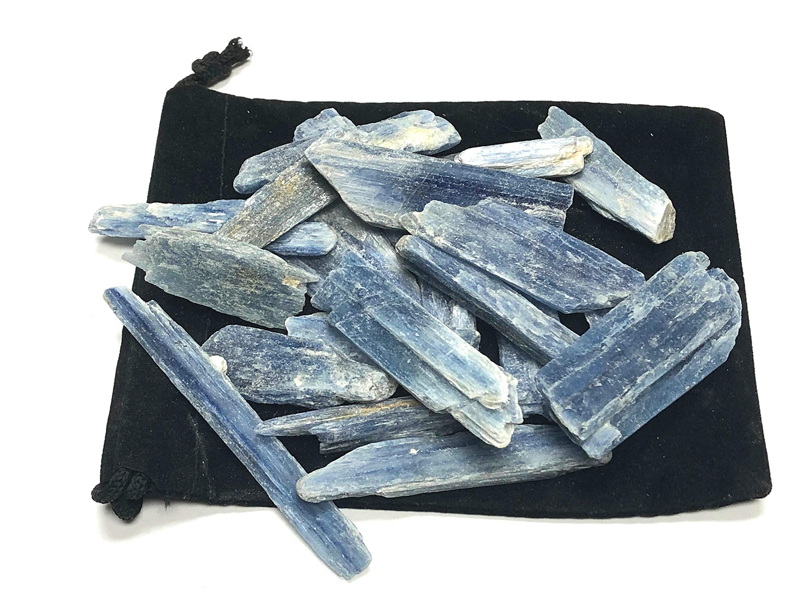 Rough blue kyanite Zentron stones for crafts and jewelry making