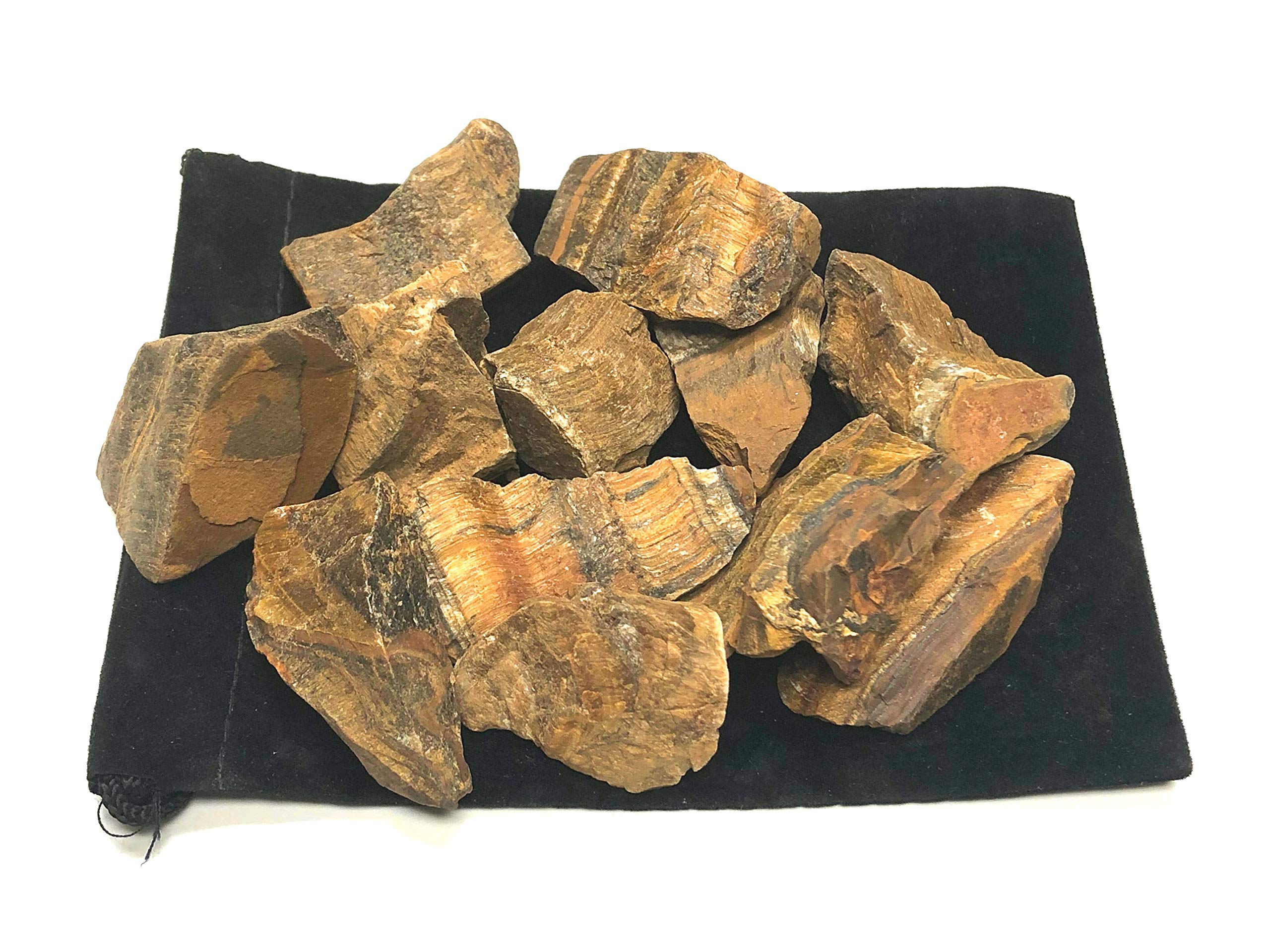 Zentron Crystal Collection Golden Tiger Eye rough stones for Reiki and chakra work