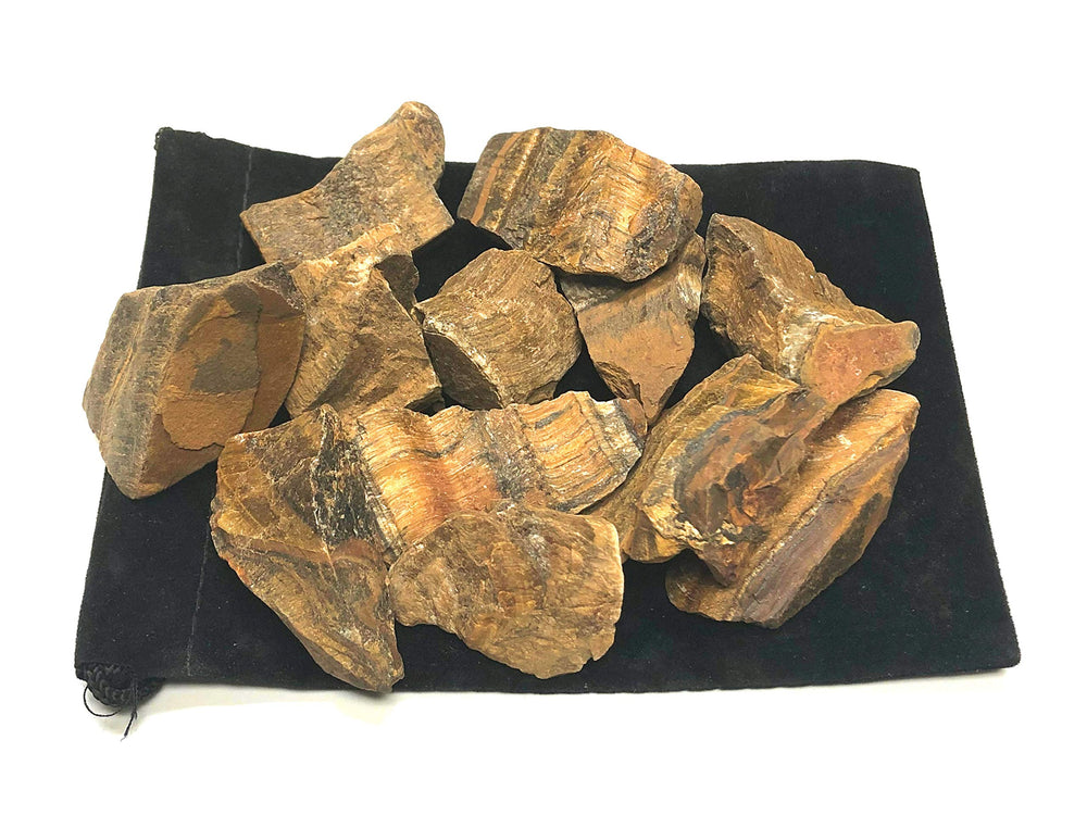 Zentron Crystal Collection Golden Tiger Eye rough stones for Reiki and chakra work
