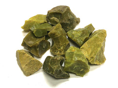 Zentron rough green opal stones for lapidary, decoration, and metaphysical use