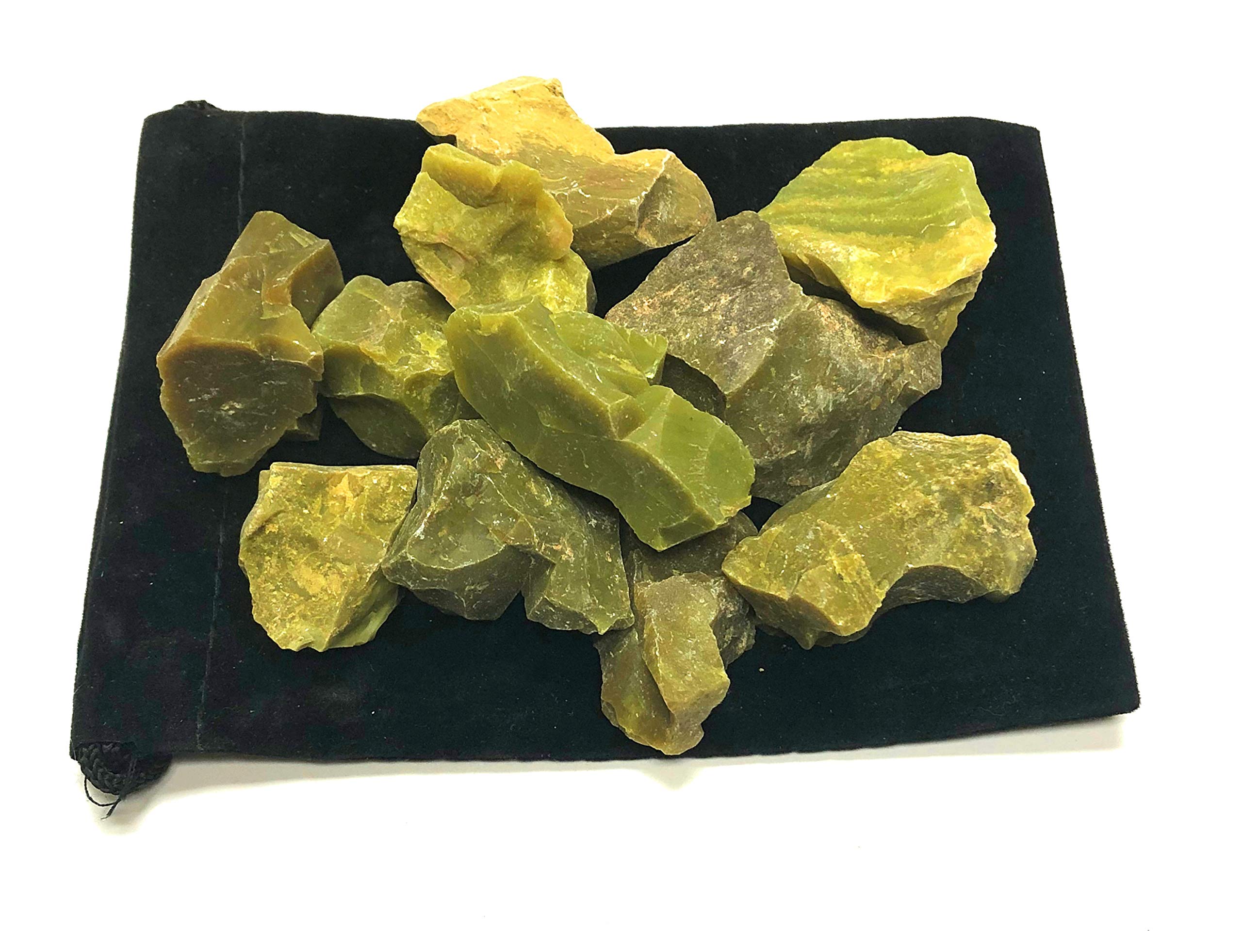 Zentron opal stones in velvet bag for protected storage and handling