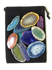 Zentron Crystals mixed-color agate slices ideal for home decor and creative crafts