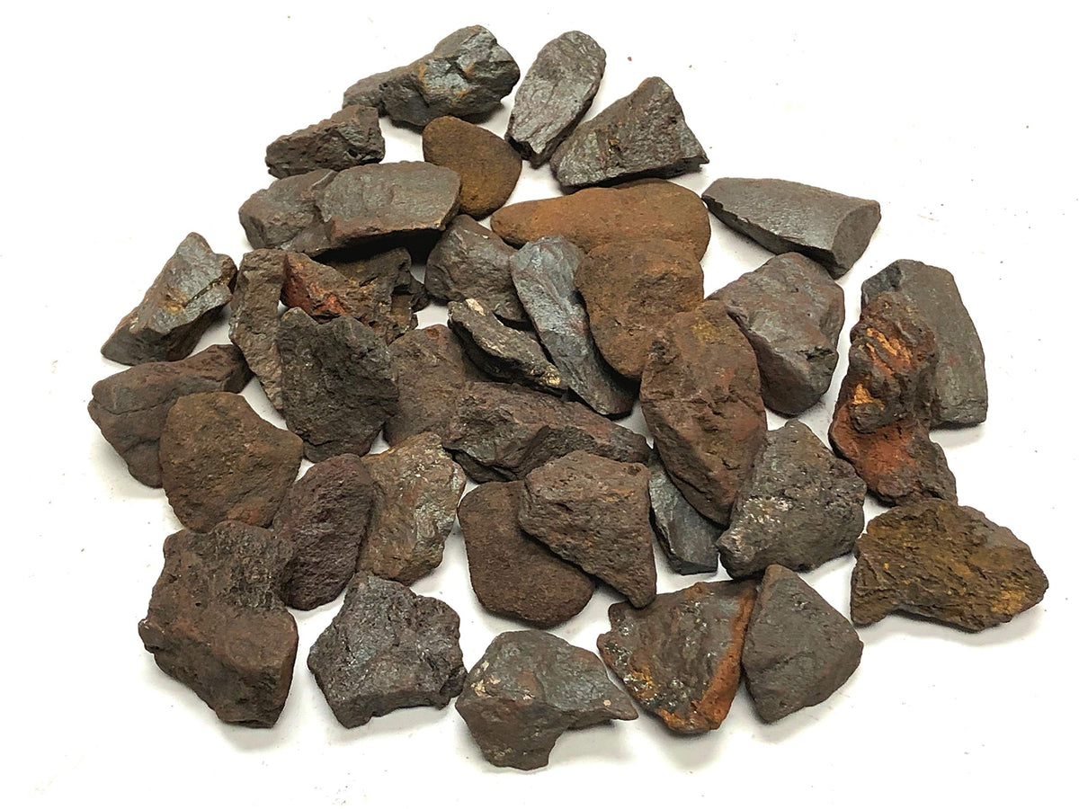 Zentron hematite rough stone, 1 inch, ideal for tumbling and wire wrapping.