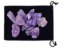 Zentron Rough Amethyst crystals close-up showing natural facets for tumbling and polishing.