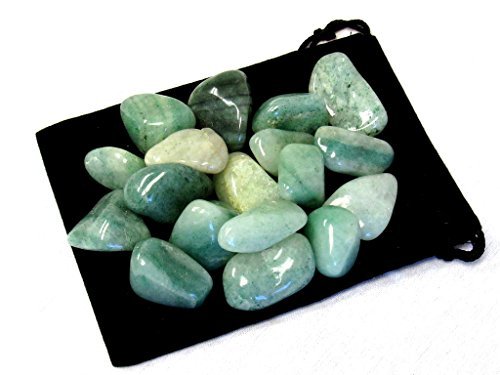 Zentron tumbled green aventurine stones for jewelry making and decoration.