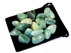 Zentron tumbled green aventurine stones for jewelry making and decoration.