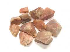 Zentron velvet bag for crystals protecting peach aventurine during storage.
