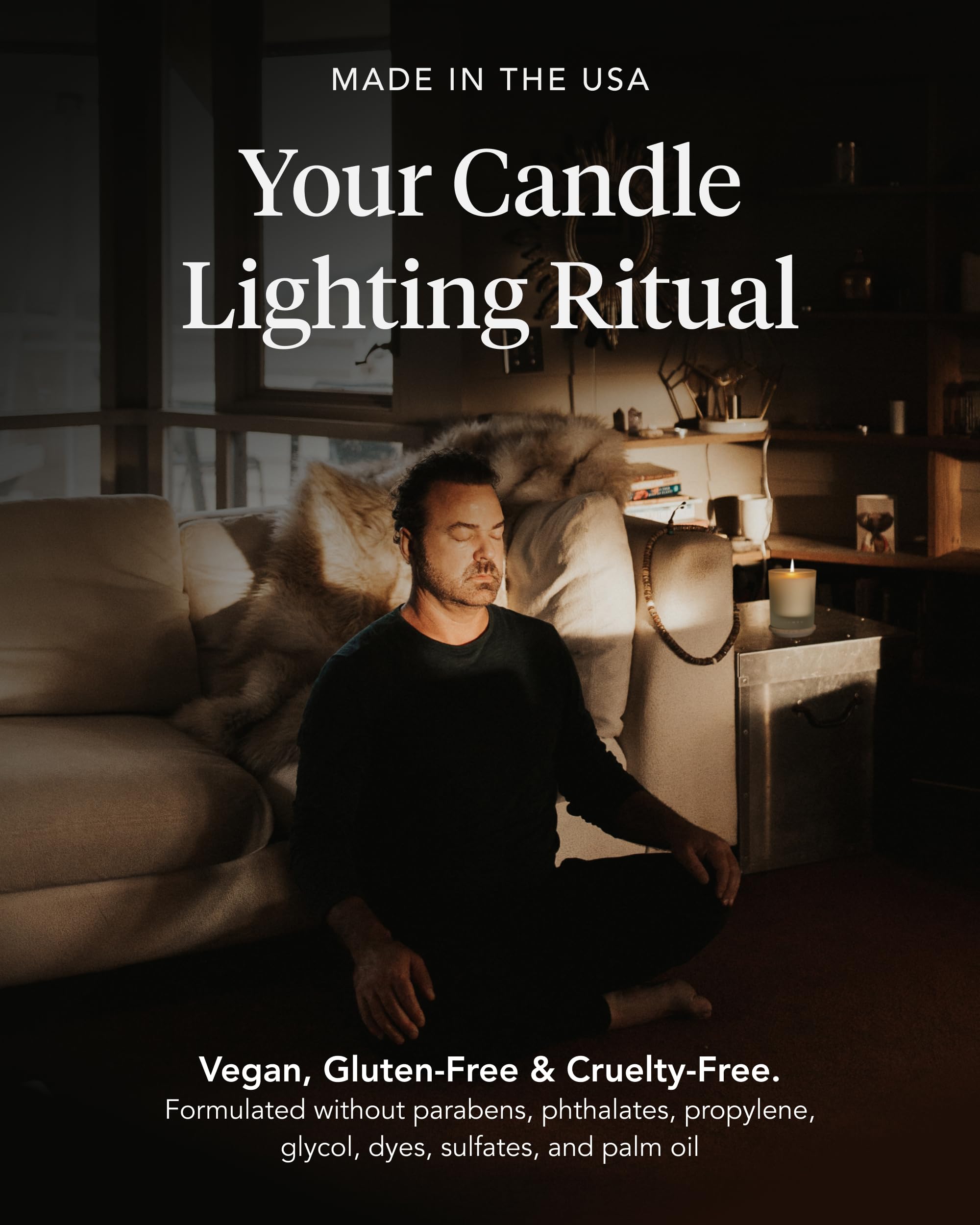 Zents candle in room decor setup highlights uplifting ambiance