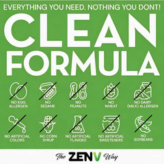 ZENV 15 Day Cleanse capsules close-up showing plant-based formula.