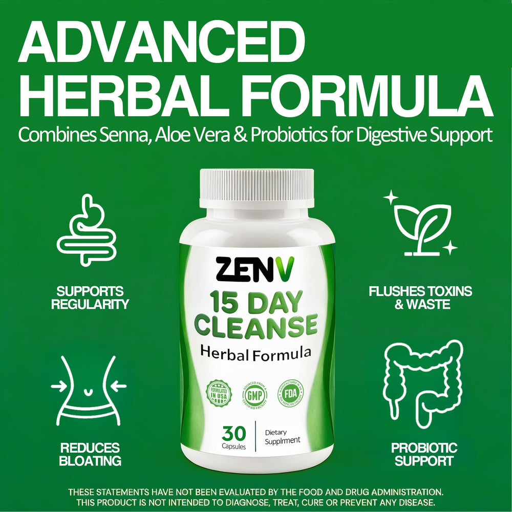 ZENV 15 Day Cleanse user opening bottle for nightly routine.