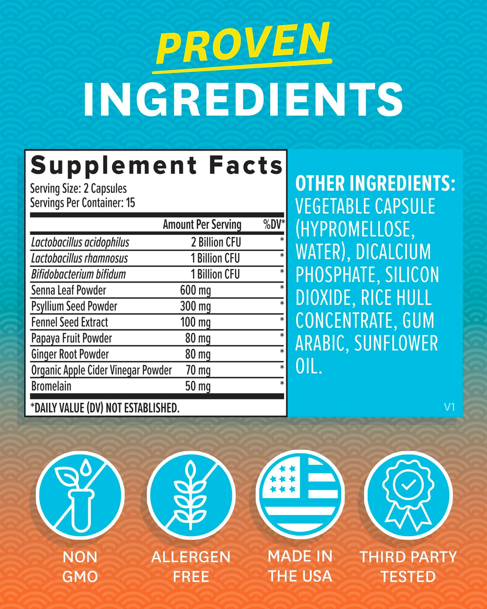 Zenwise Health bottle-in-use scene suggests 2-capsule nightly routine for 15-day cleanse.