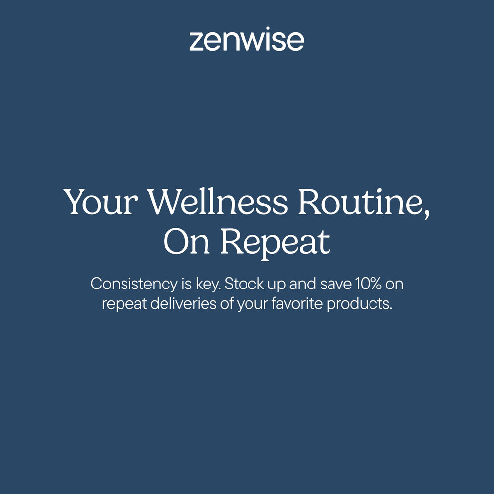 Lifestyle shot featuring meal and Zenwise Digestive Enzymes for after-meal support.