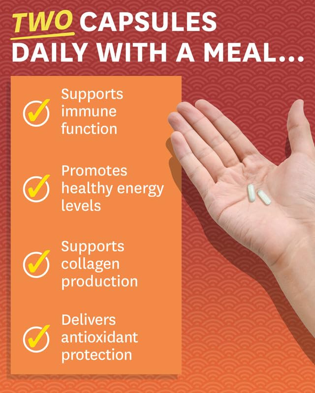 Closeup of Zenwise Health liposomal vitamin C capsules for gentle digestion and convenience.
