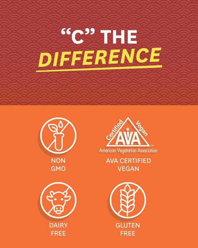 Label on Zenwise Health liposomal vitamin C emphasizing organic and gluten-free formulation.