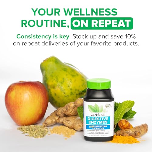 Zenwise No Bloat packaging on shelf highlighting 60-count value for daily digestion