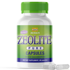 Zeo Health Zeolite Pure Capsules bottle for convenient detox support