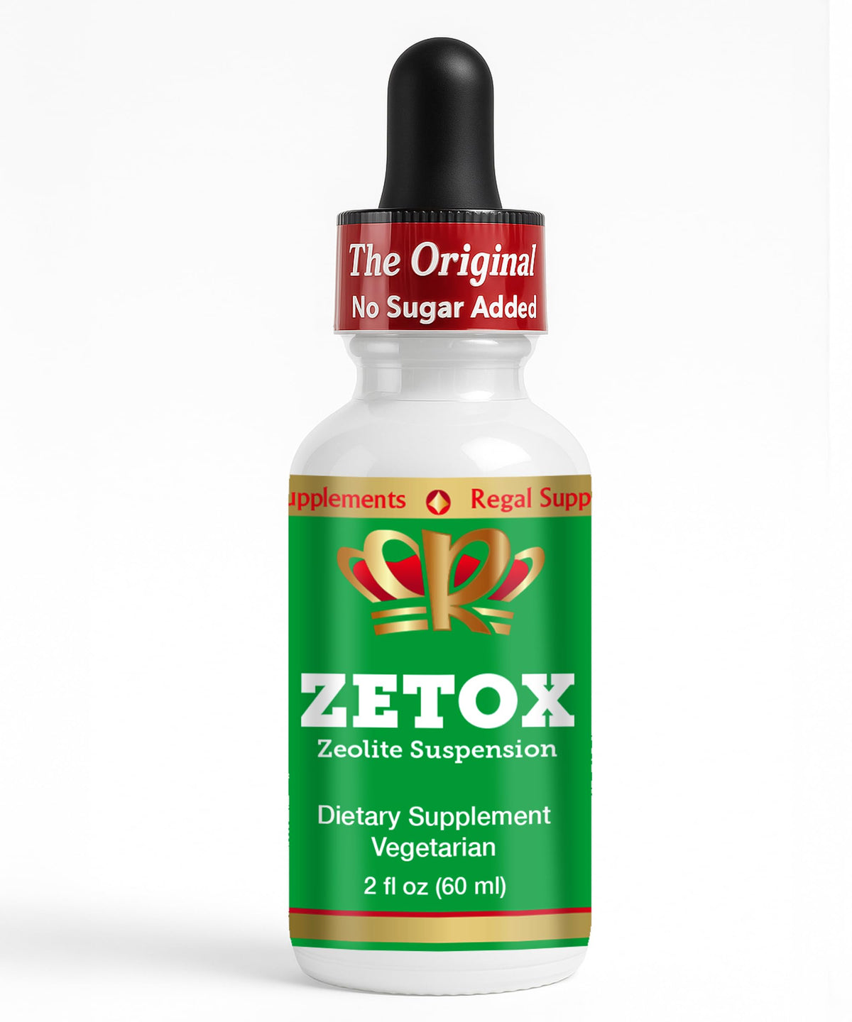 Zeo Health ZETOX bottle pour demonstrates easy daily detox dosage.
