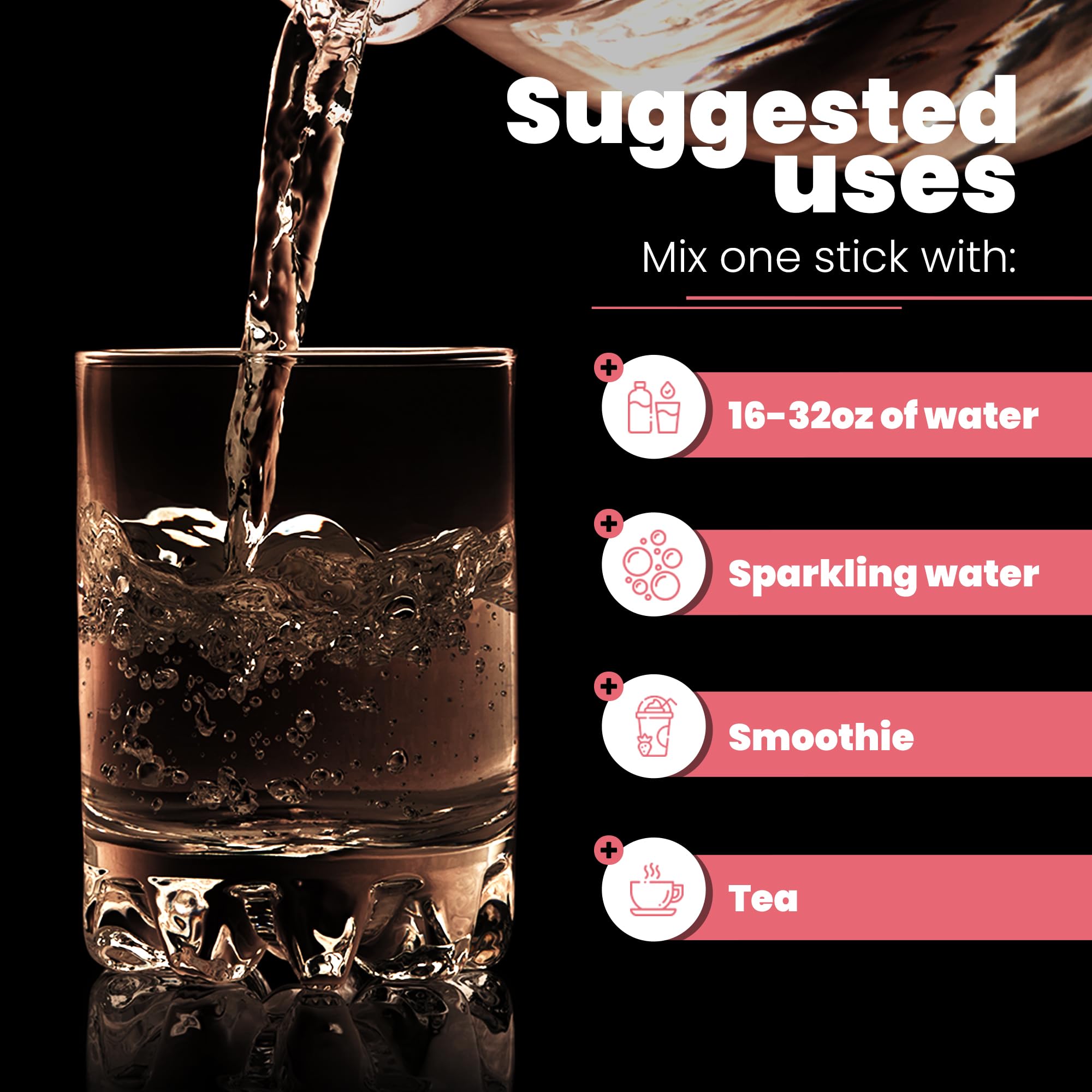 Zerospike 30 sticks in pack for on-the-go hydration.