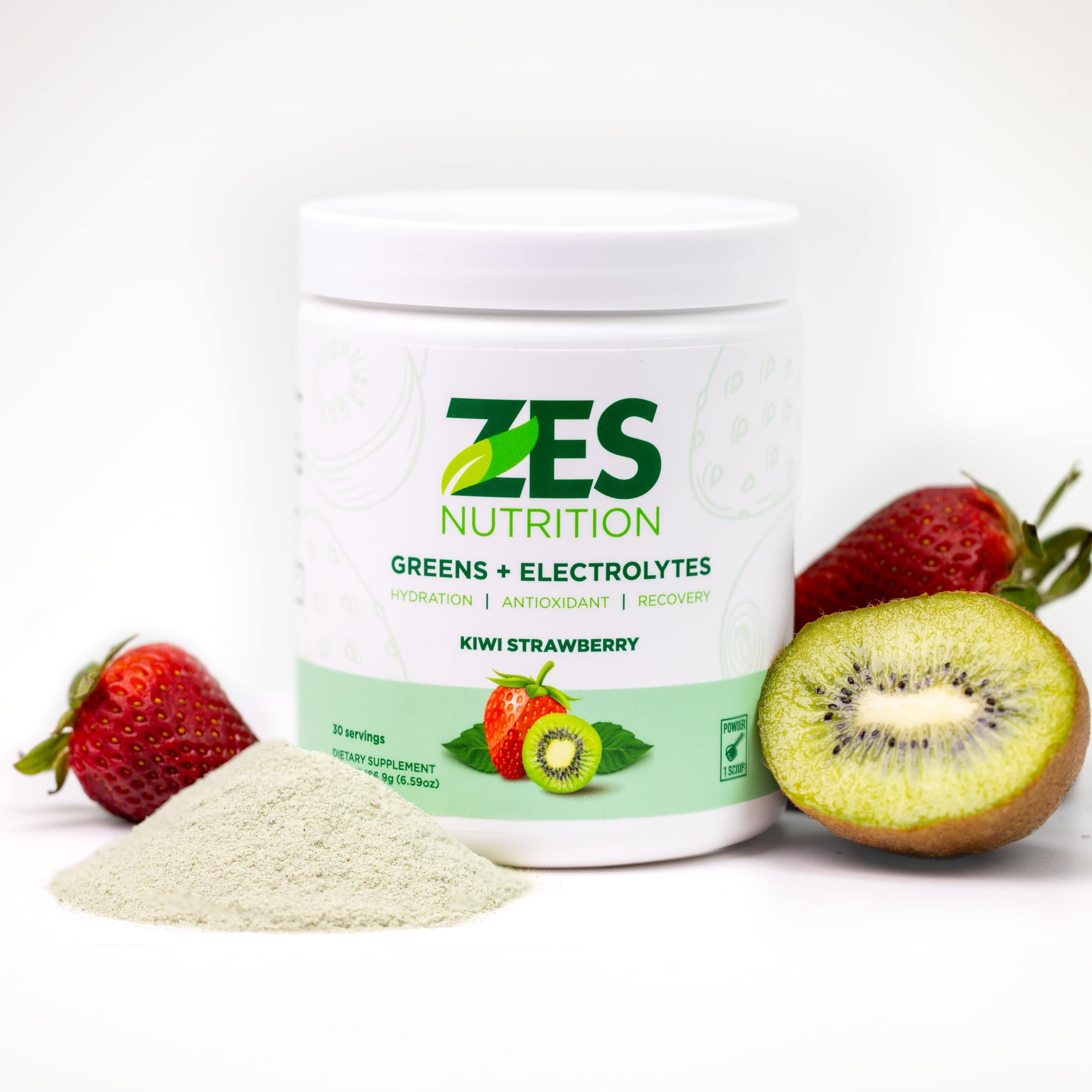 Clear glass with prepared drink emphasizes electrolyte balance for active days.