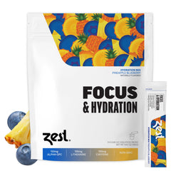 Zest Focus Pineapple Blueberry stick for on-the-go energy and focus