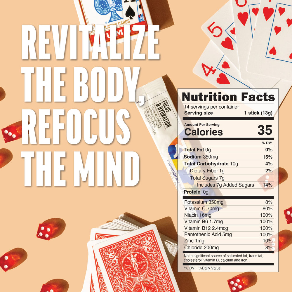 Zest Focus travel-friendly sticks deliver electrolytes for workouts or work