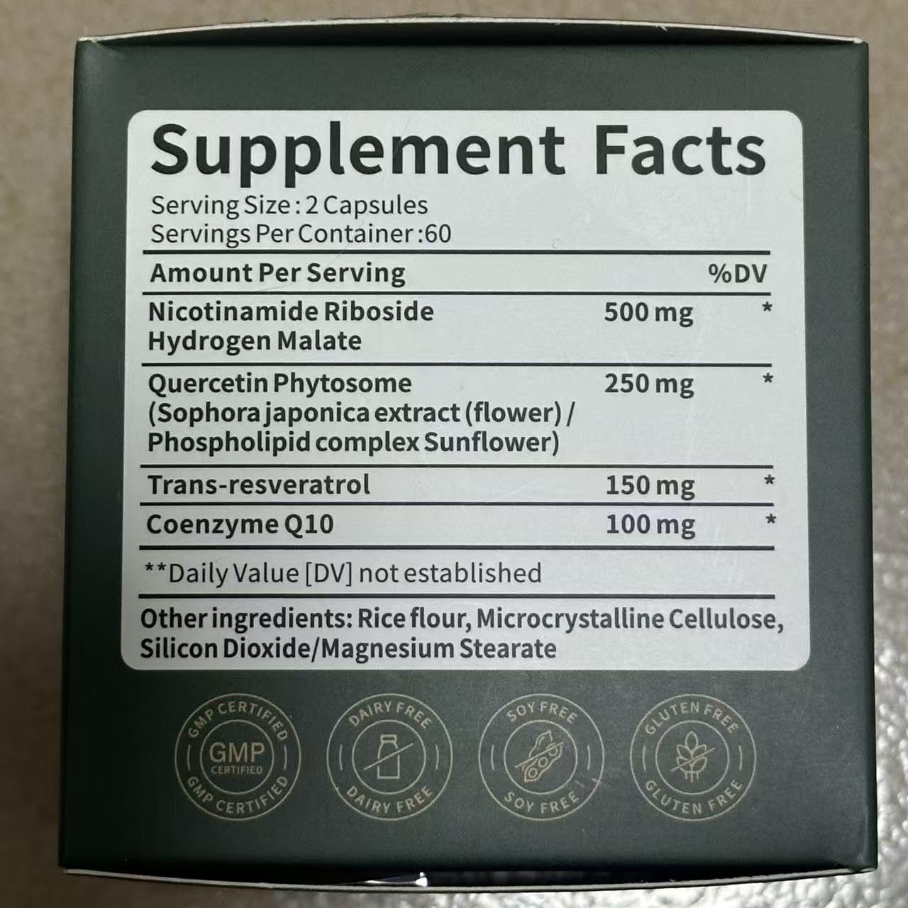 ZESTFLOW NAD Supplement glass-bottle-setup muestra dosificación diaria fácil