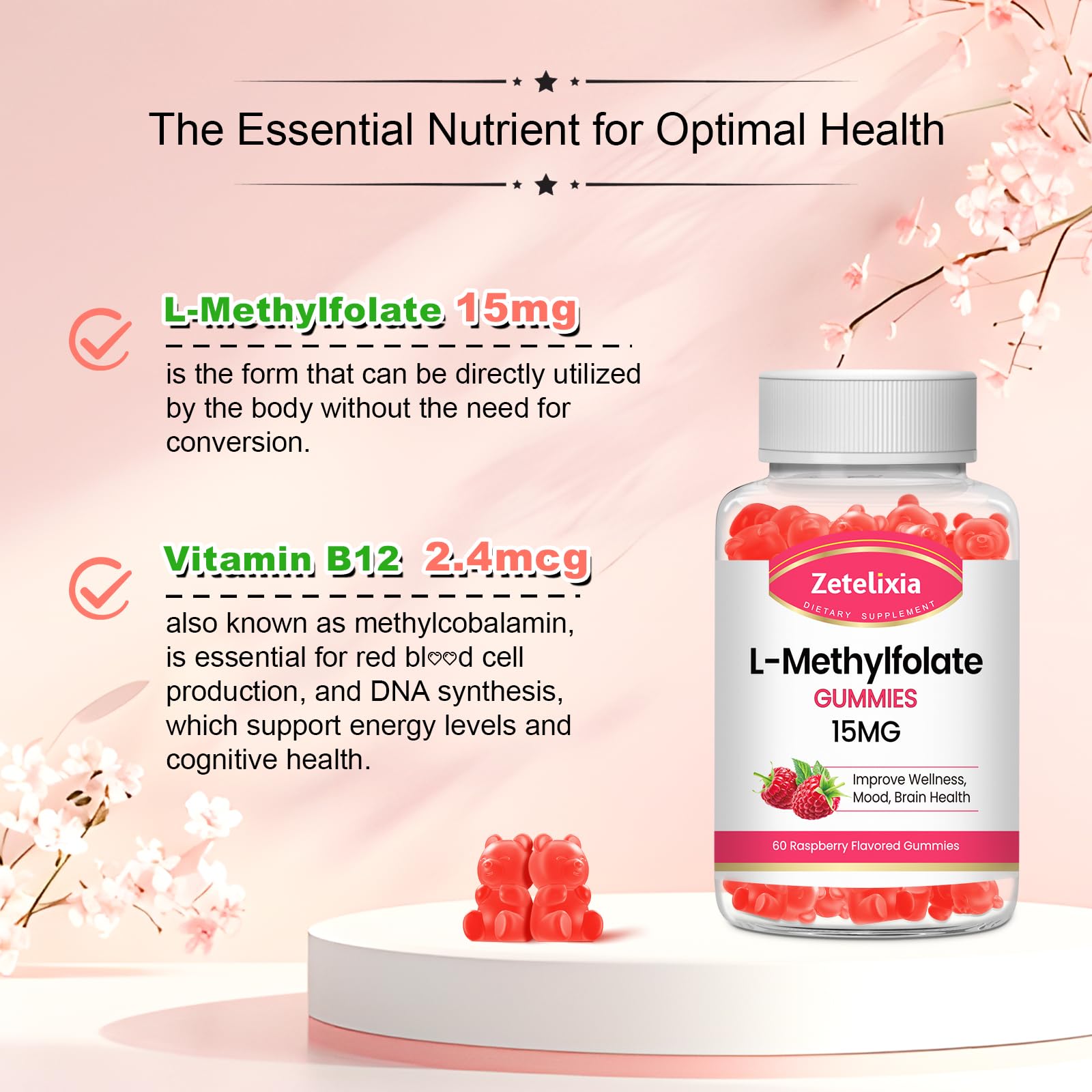 Zetelixia bottle being poured to show convenient daily wellness routine.