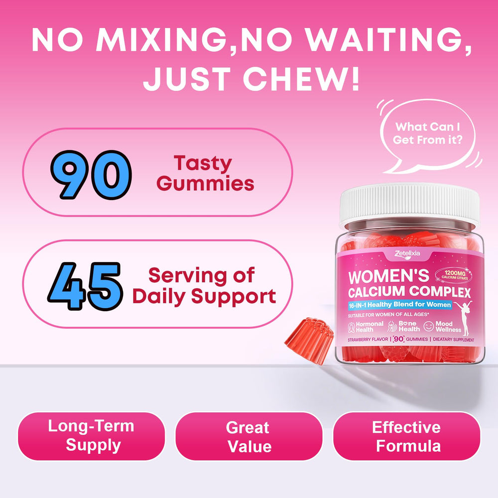 Zetelixia gluten-free, non-GMO formula offers clean calcium nutrition.