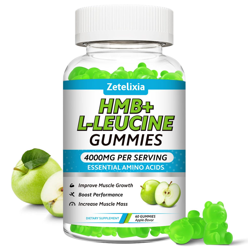 ZETELIXIA HMB and Leucine Gummies pack for athletes seeking muscle support