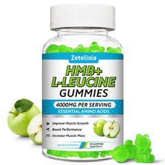 ZETELIXIA HMB and Leucine Gummies pack for athletes seeking muscle support