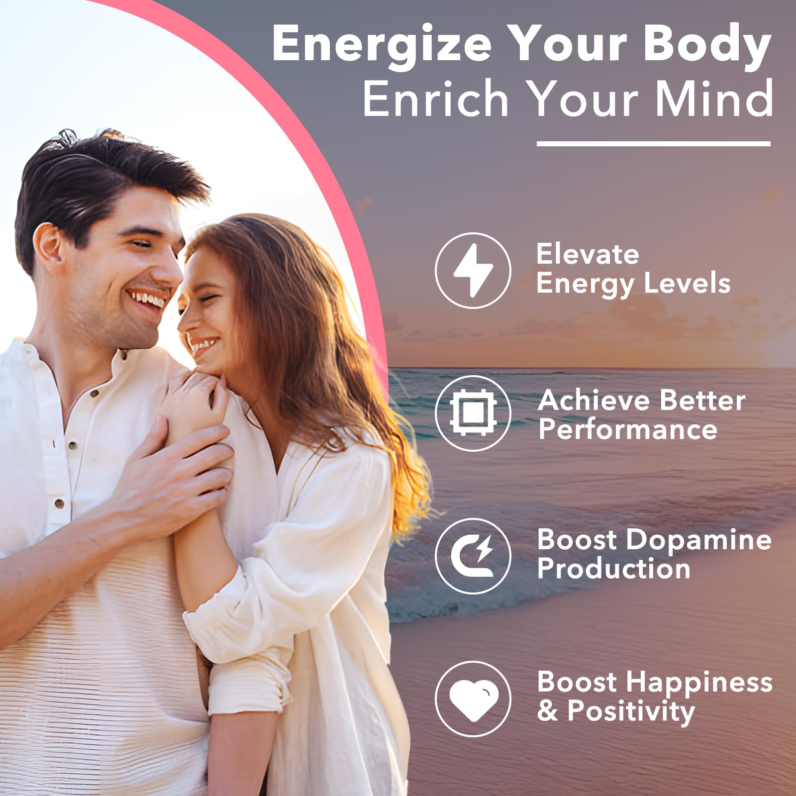 Label shows Zetelixia L-Tyrosine Gummies 10-in-1 formula for cognitive support