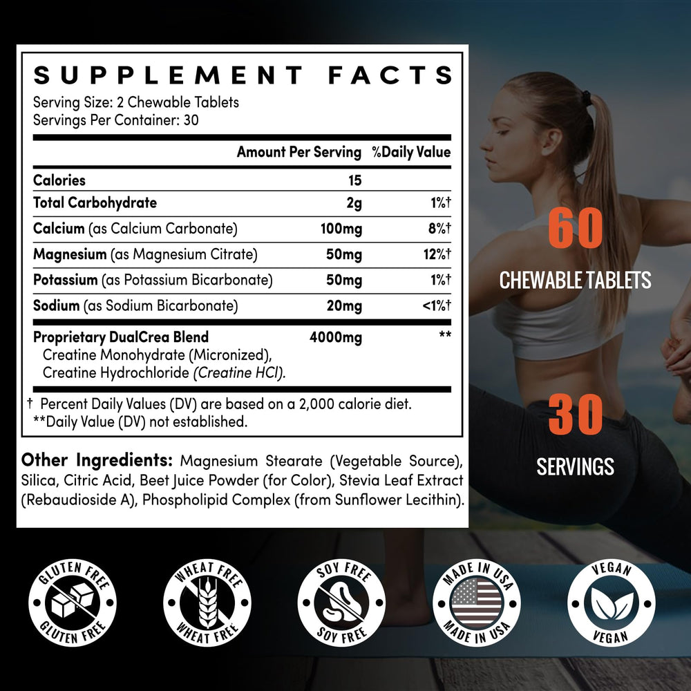 Zeylamum Creatine Chews tablets close-up for on-the-go strength