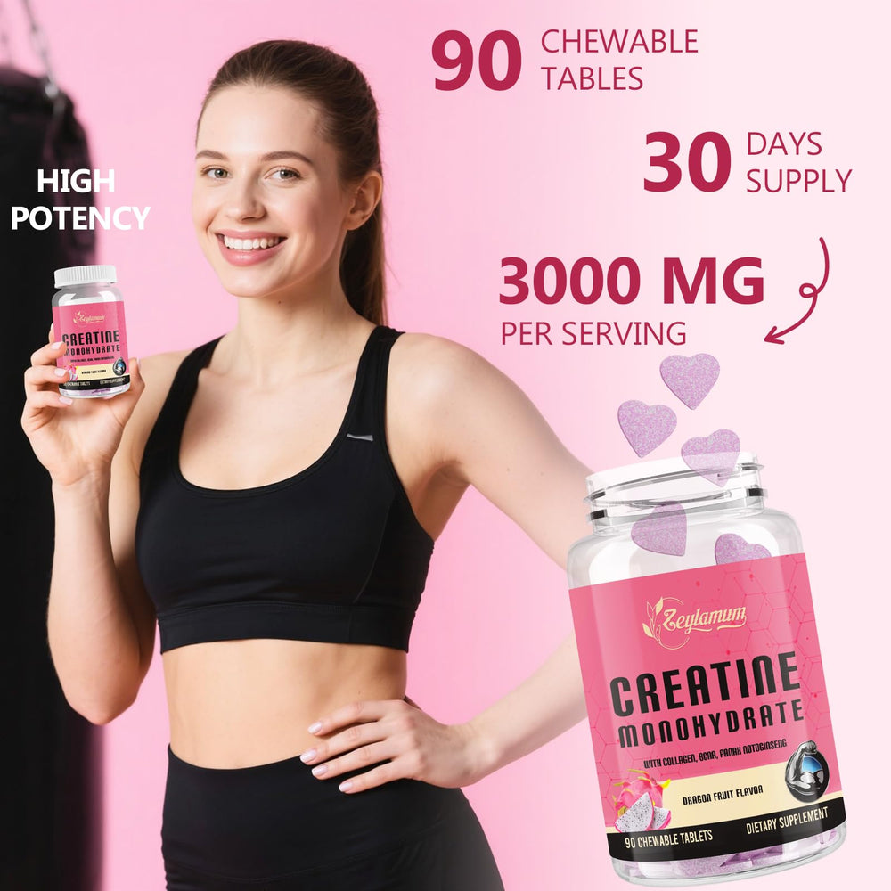 Zeylamum Creatine for Women travel pack fitting a busy schedule