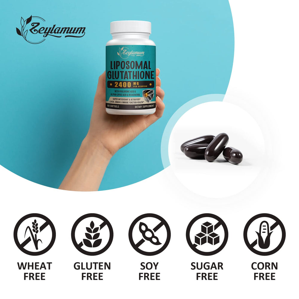 Zeylamum easy to swallow softgels held in hand for convenient daily ritual.