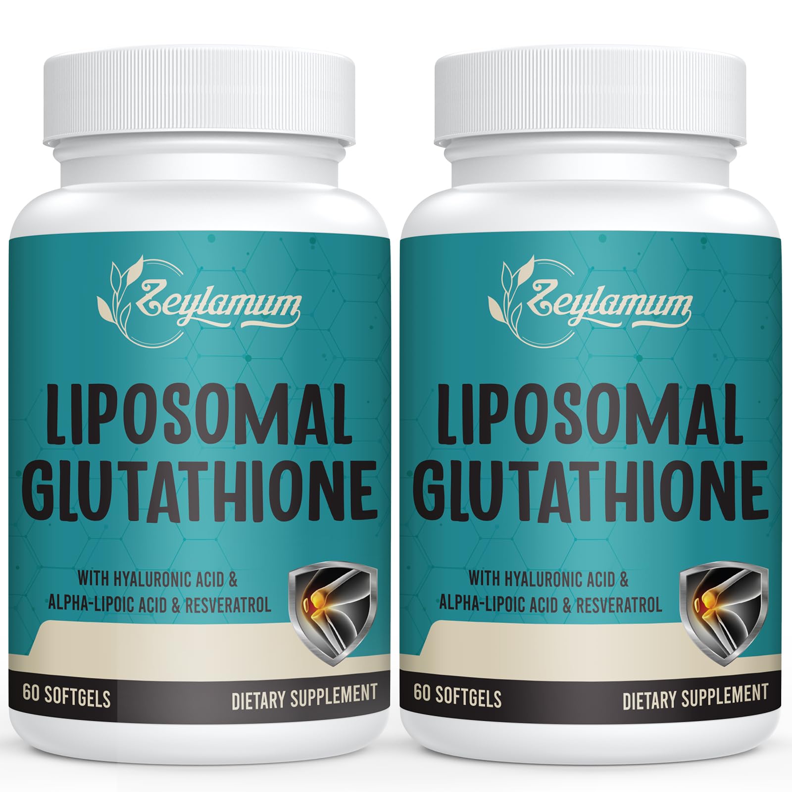 Zeylamum liposomal glutathione softgels bottle for high-dose antioxidant support