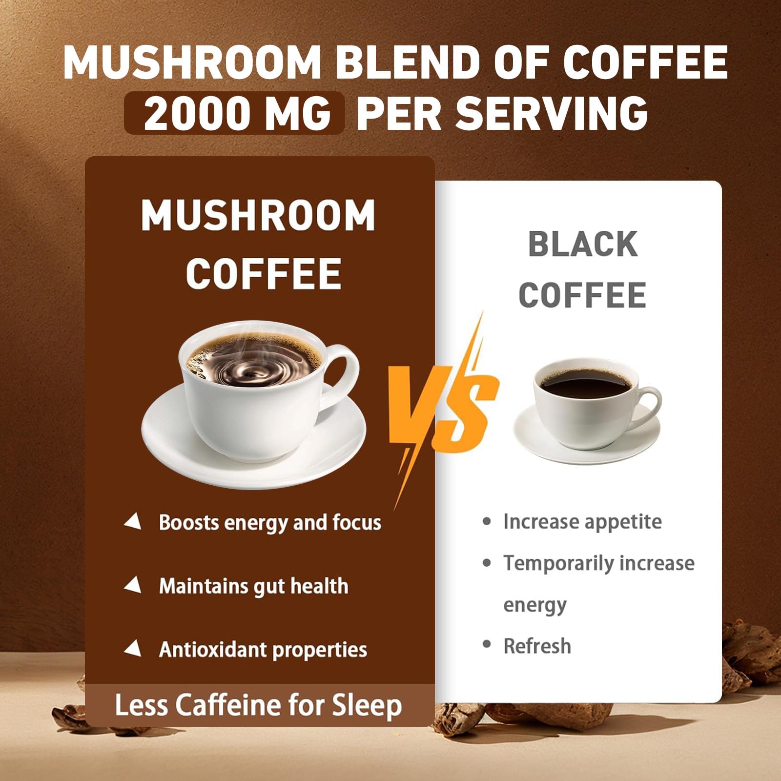 ZGRDHW Mushroom Coffee turkey tail sachet provides steady energy