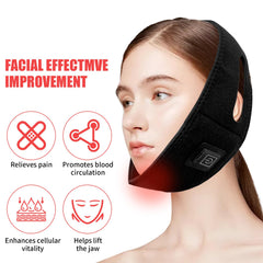 Zhanghe red light therapy belt on hand and wrist for comfort.