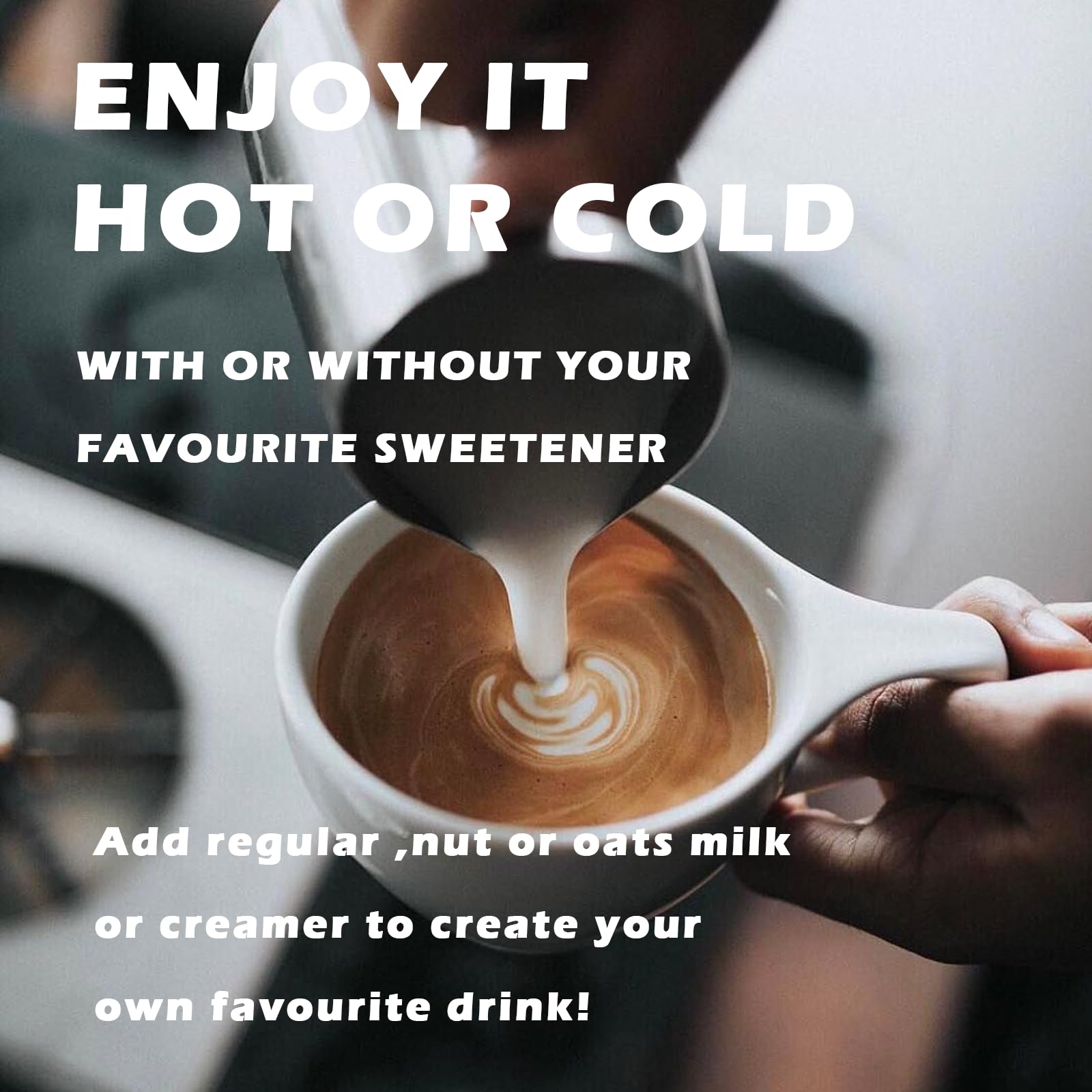 ZhiShuiXii coffee with milk or ice cream enhances creaminess.