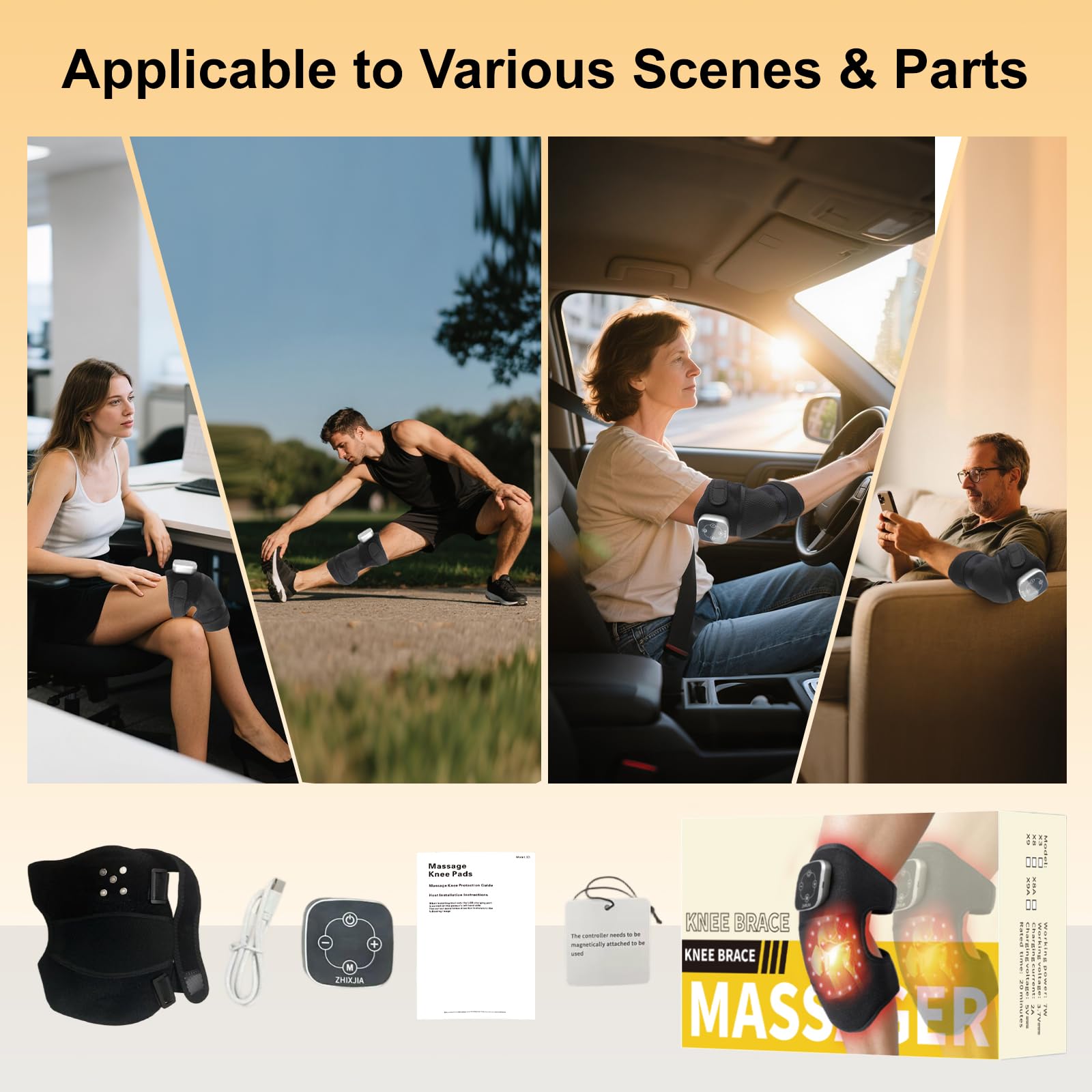 ZHIXJIA massager touch-screen panel for easy mode switching