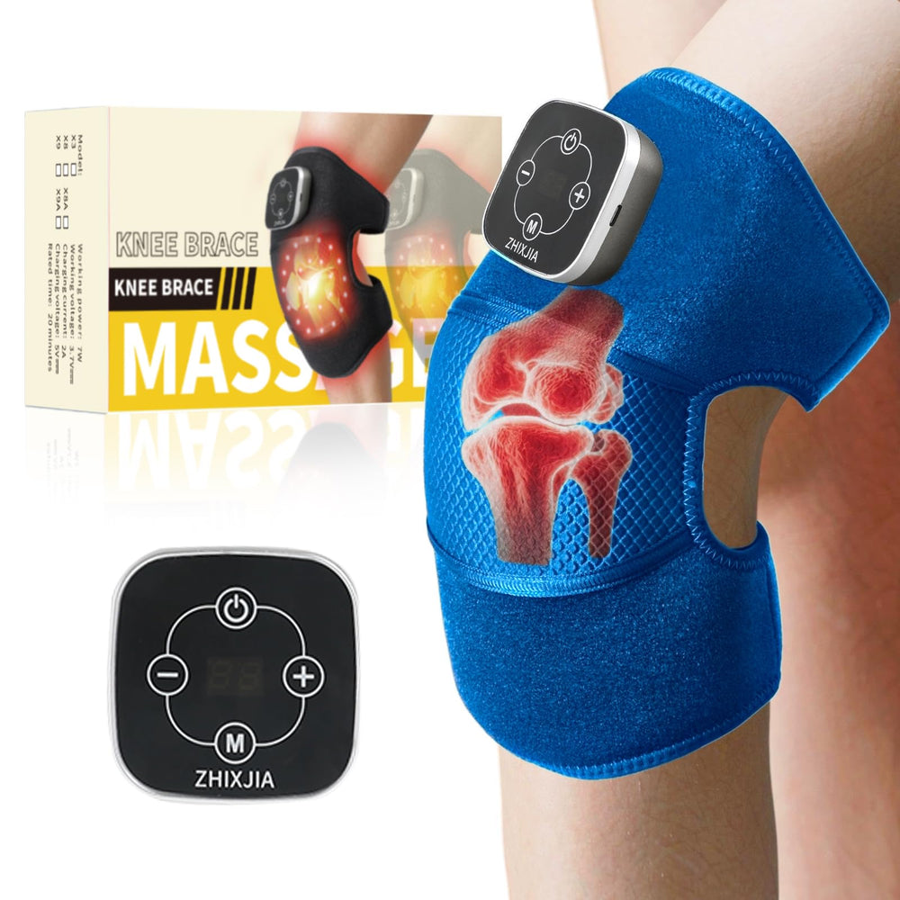 ZHIXJIA Knee Massager front view showing ergonomic design for targeted relief