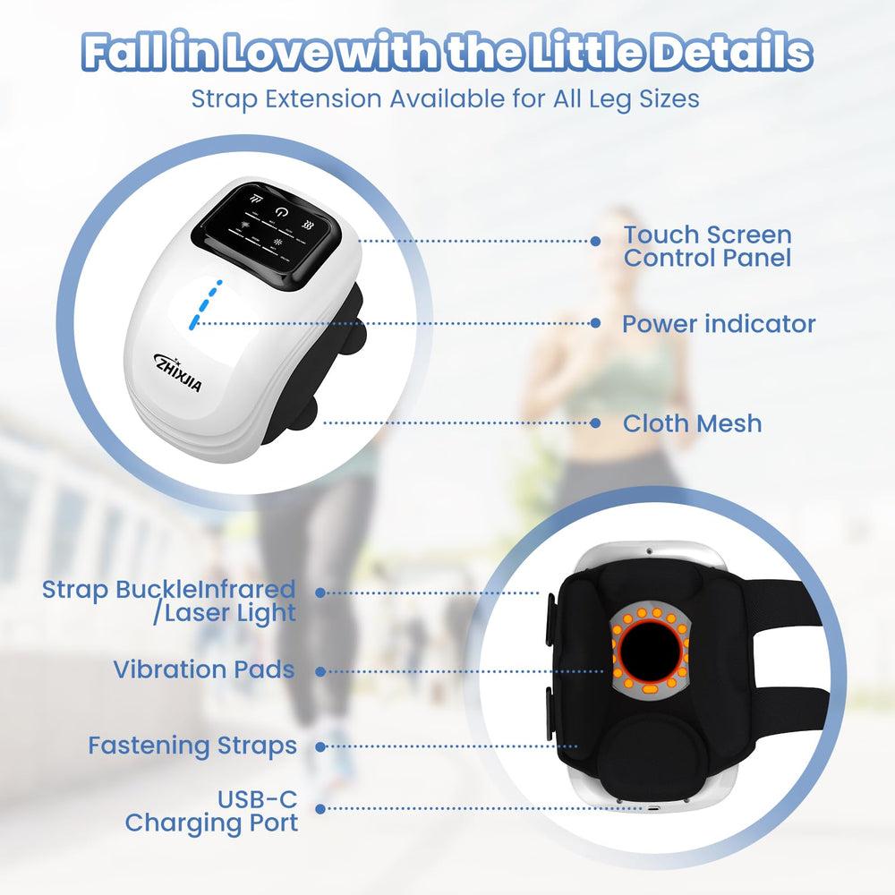 ZHIXJIA knee massager heat levels provide customizable warmth