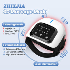 ZHIXJIA knee massager wrap in action demonstrates full-knee coverage and portability