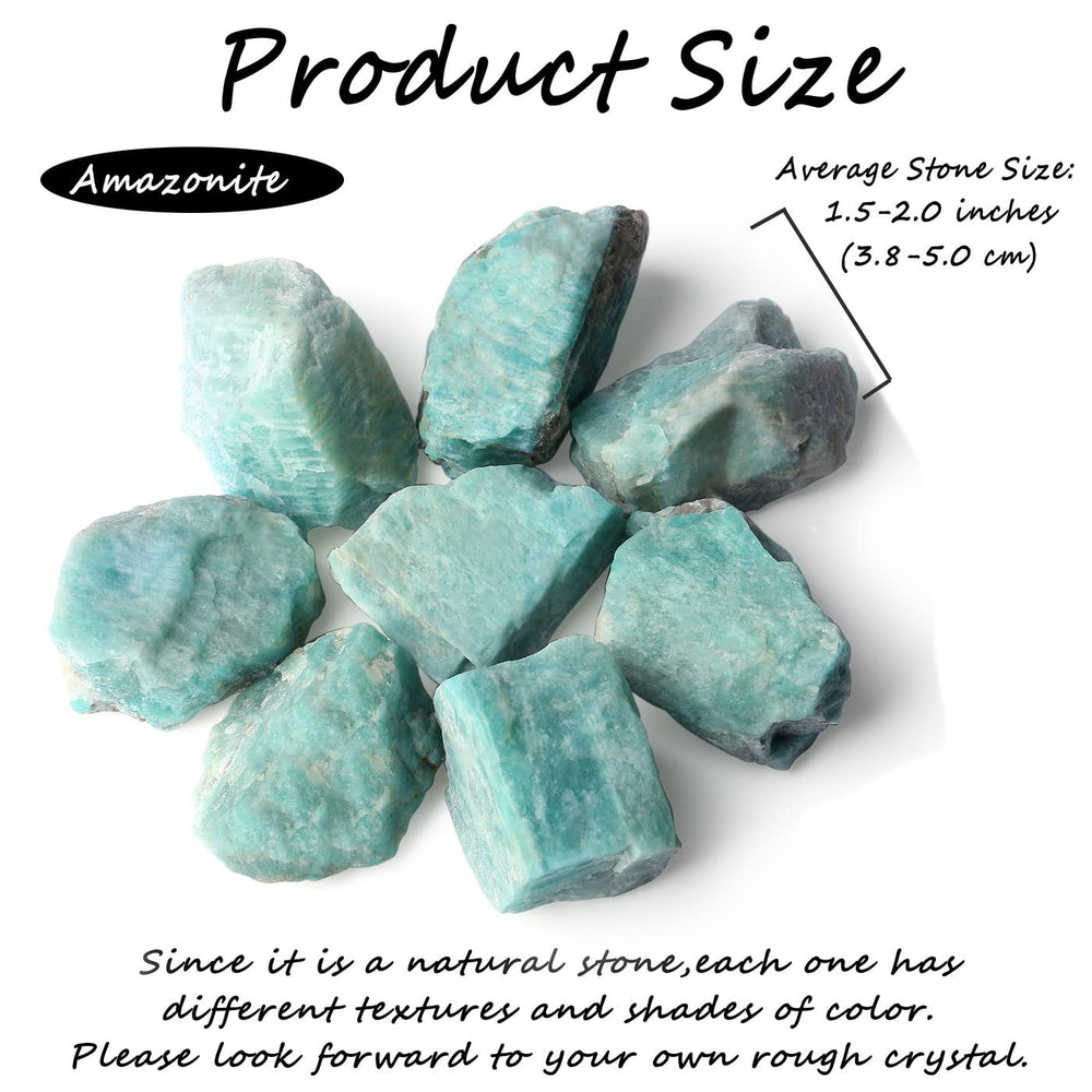 ZHIYUXI Amazonite cabbing rough stone for cutting and polishing.