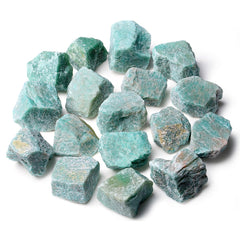 ZHIYUXI Amazonite rough stones in a 1lb bag for meditation and decor.