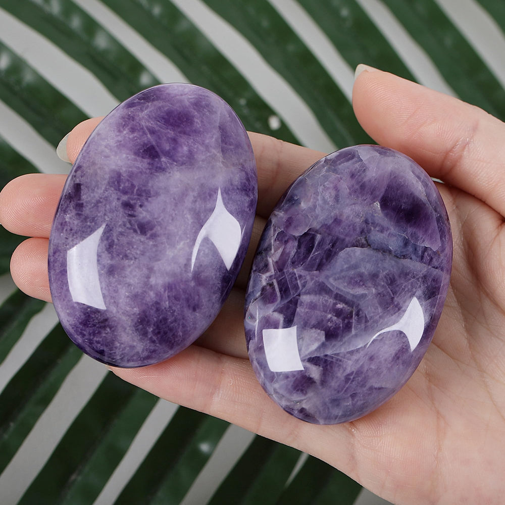 ZHIYUXI amethyst crystal gemstone, purple gem ideal for meditation and tranquil energy.
